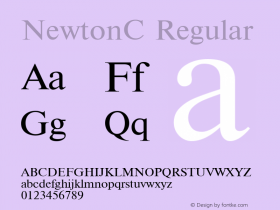 NewtonC Regular 001.000图片样张