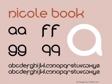 nicole Book Version 1.00 February 5, 201 Font Sample