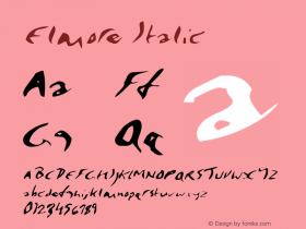 Elmore Italic The IMSI MasterFonts Collection, tm 1995 IMSI Font Sample