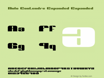 Nolo Contendre Expanded Expanded 2 Font Sample