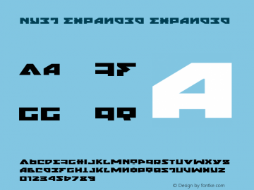 Nyet Expanded Expanded 1 Font Sample