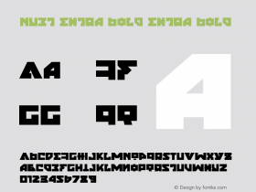 Nyet Extra Bold Extra Bold 1 Font Sample