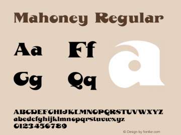 Mahoney Regular W.S.I. Int'l v1.1 for GSP: 6/20/95图片样张