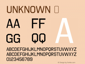 Unknown  This is a protected webfont and is intended for CSS @font-face use ONLY. Reverse engineering this font is strictly prohibited. Font Sample