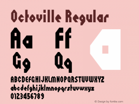 Octoville Regular OTF 3.000;PS 001.001;Core 1.0.29 Font Sample