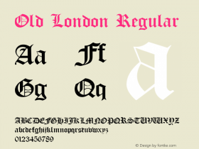 Old London Regular 1.0图片样张