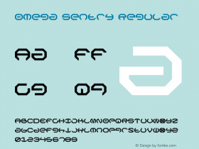 Omega Sentry Regular 002.000 Font Sample