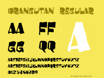 Orangutan Regular 2 Font Sample