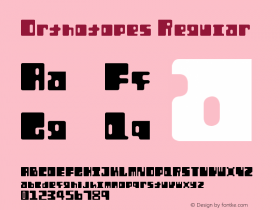 Orthotopes Regular Version 2.00 March 15, 2009图片样张