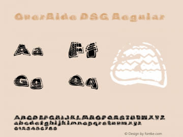 OverRide DSG Regular Version 1.00 February 5, 2006, initial release Font Sample