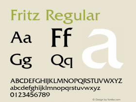 Fritz Regular Print Artist: Sierra On-Line, Inc. Font Sample