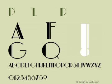 ParkLane Regular Converted from e:\nickfo~1\PAL_____.TF1 by ALLTYPE Font Sample
