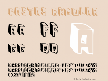 Pastas Regular OTF 1.000;PS 001.001;Core 1.0.29图片样张