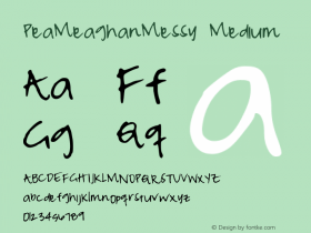 PeaMeaghanMessy Medium Version 001.000图片样张