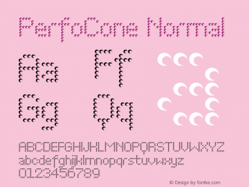PerfoCone Normal 1.0 Fri Sep 09 13:48:09 1994 Font Sample