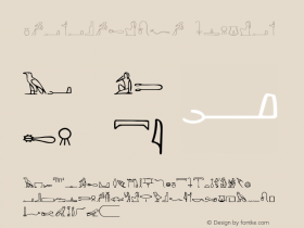 PharaohGlyph Regular Altsys Fontographer 4.0 4/07/94 Font Sample