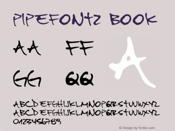 PipeFont2 Book Version 2 Font Sample
