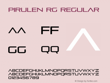 Pirulen Rg Regular Version 3.000图片样张