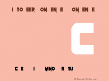 Pistoleer Condensed Condensed Version 001.000 Font Sample