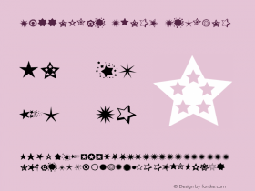 PizzaDude Stars Regular 2 Font Sample