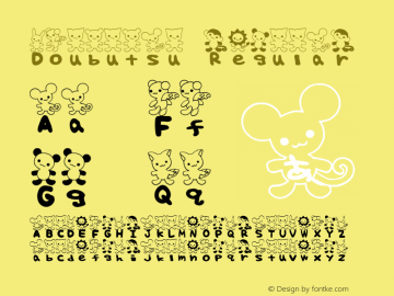 Doubutsu Regular 1.0 Font Sample