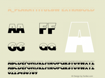 a_PlakatTitulBW ExtraBold 01.01 Font Sample