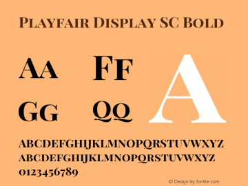 Playfair Display SC Bold Version 1.005; ttfautohint (v1.2) -l 10 -r 42 -G 200 -x 21 -D latn -f latn -w G -X 