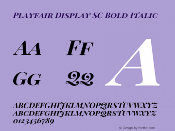 Playfair Display SC Bold Italic Version 1.004;PS 001.004;hotconv 1.0.70;makeotf.lib2.5.58329; ttfautohint (v0.96) -l 42 -r 42 -G 200 -x 14 -w 