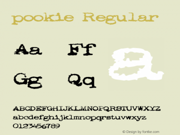 pookie Regular v2.0, 2/23/02图片样张