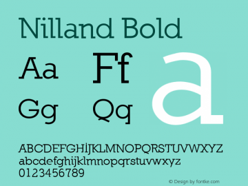 Nilland Bold 1.0 2005-03-11图片样张
