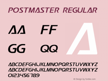 Postmaster Regular 1图片样张