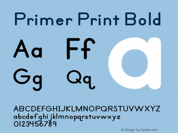 Primer Print Bold OTF 3.000;PS 001.001;Core 1.0.29图片样张