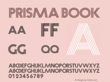Prisma Book Version 1.005 2003 Font Sample