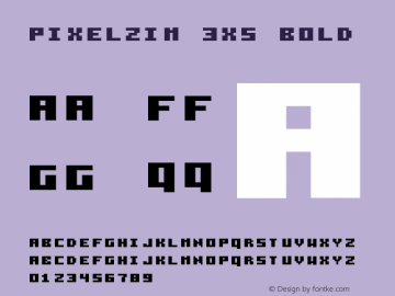 Pixelzim 3x5 Bold 2000; 1.1图片样张