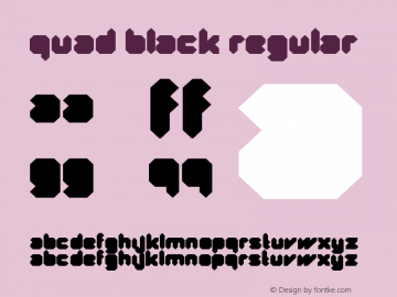 Quad Black Regular 001.000图片样张