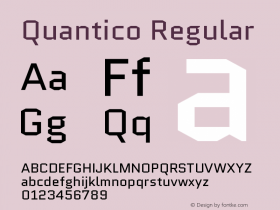 Quantico Regular Version 2.002图片样张