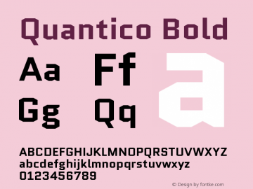 Quantico Bold Version 2.002图片样张