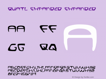 Quatl Expanded Expanded 1 Font Sample