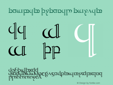 Tengwar Quenya-2 Regular Version 1.0 Font Sample