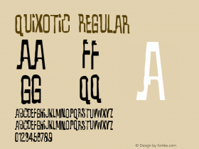 Quixotic Regular OTF 3.000;PS 001.001;Core 1.0.29图片样张