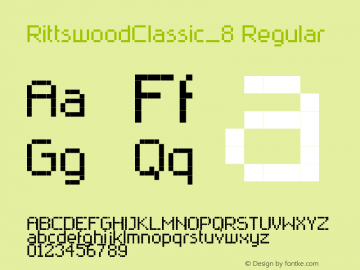 RittswoodClassic_8 Regular 1.0图片样张