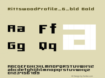 RittswoodProfile_6_bld Bold 1.0 Font Sample