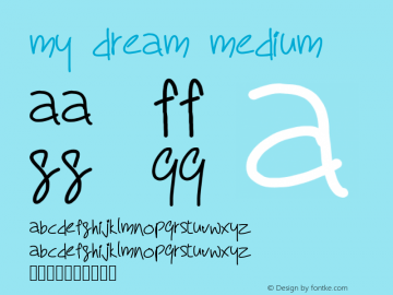 my dream Font Familymy dream-Uncategorized Typeface-Fontke.com