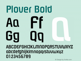 Plover Bold The WSI-Fonts Professional Collection Font Sample