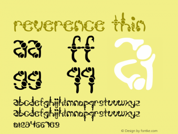 reverence Thin Version snailfonts.v1 Font Sample