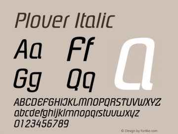 Plover Italic The WSI-Fonts Professional Collection图片样张