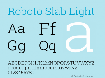 Roboto Slab Light Version 1.100263; 2013; ttfautohint (v0.94.20-1c74) -l 8 -r 12 -G 200 -x 14 -w 