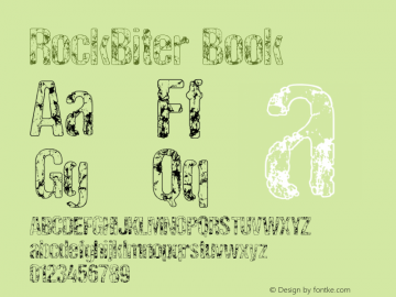 RockBiter Book Version 1.00 May 11, 2009, i Font Sample