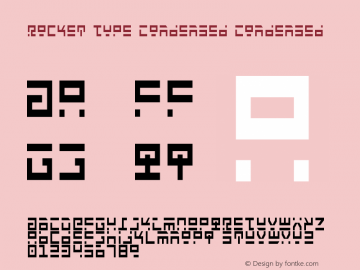 Rocket Type Condensed Condensed Version 1图片样张