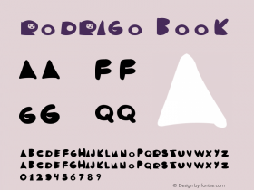 RODRIGO Book Version 1.00 May 29, 2009, i Font Sample